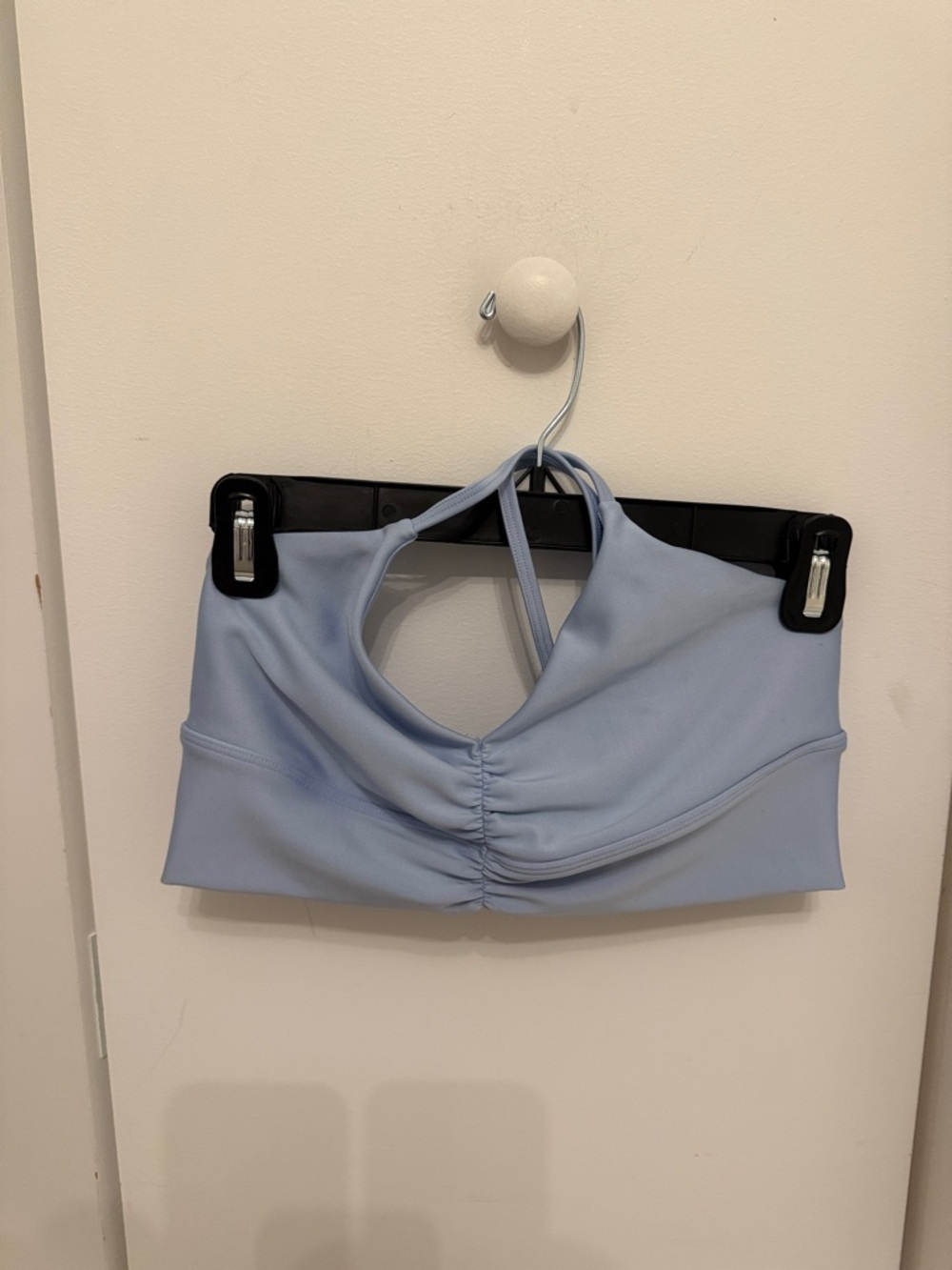 Alo Light Blue Strappy Sports Bra (matching shorts sold) - Picture 2 of 4